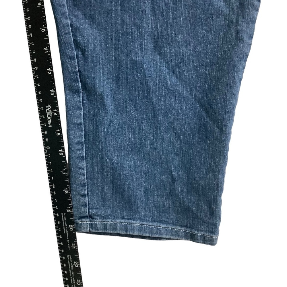 NYJD Jeans Sz 16 Cropped Blue - Picture 6 of 7